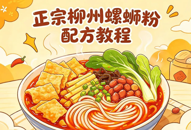 正宗柳州螺蛳粉配方教程，手把手复刻地道风味