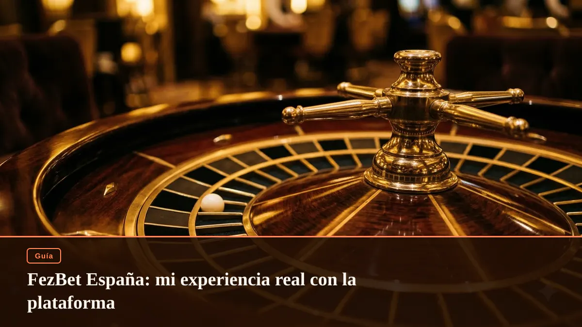 FezBet España: mi experiencia real con la plataforma