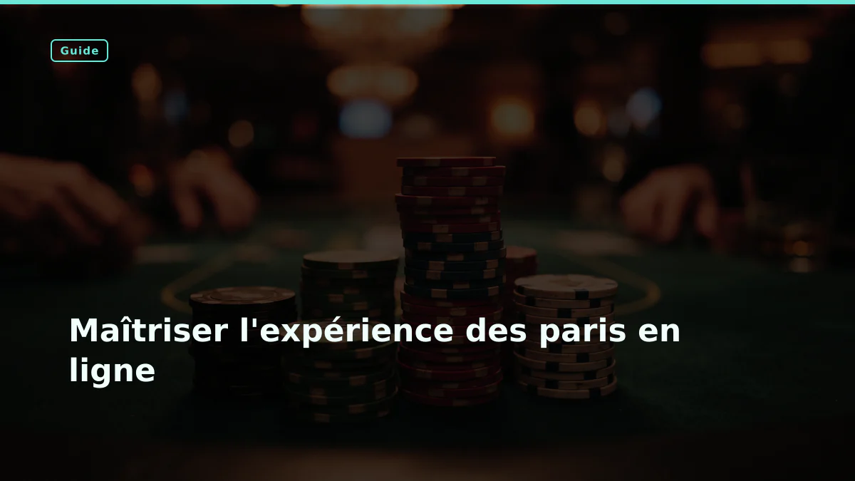 Maîtriser l'expérience des paris en ligne