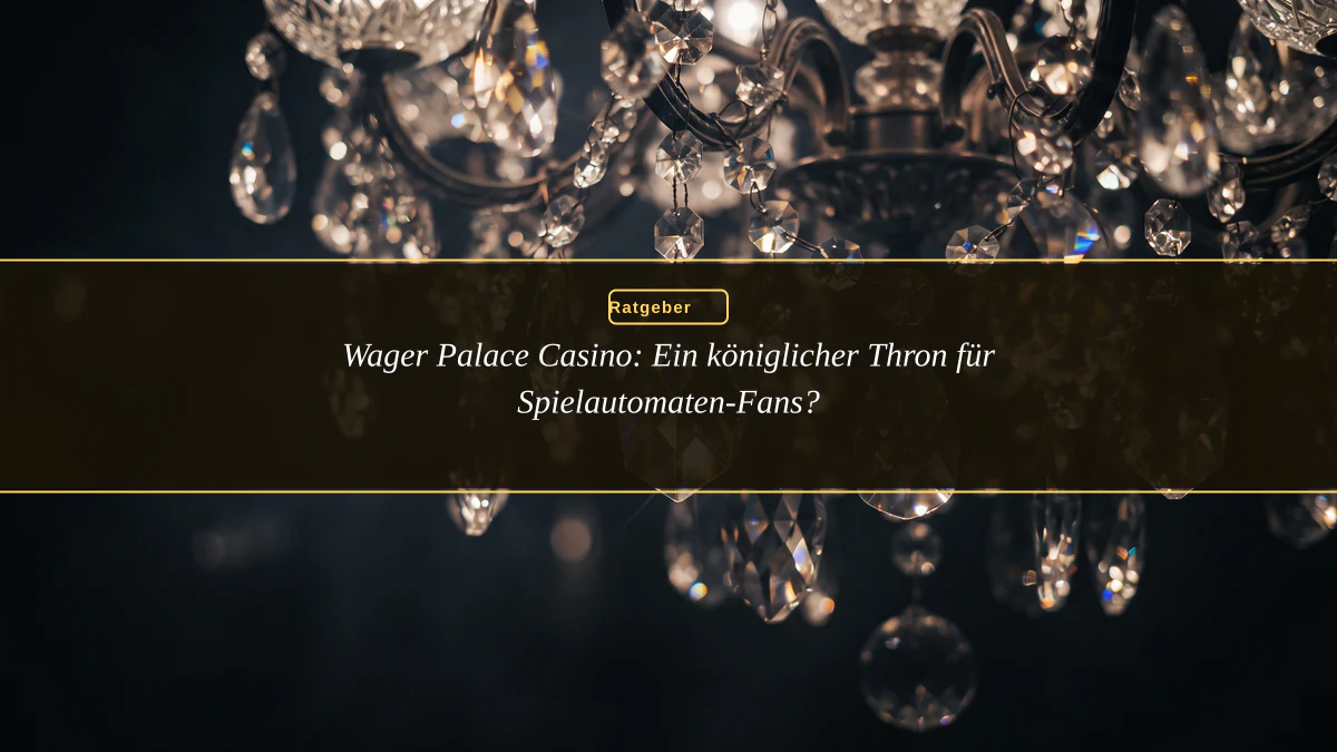 Wager Palace Casino: Ein königlicher Thron für Spielautomaten-Fans?