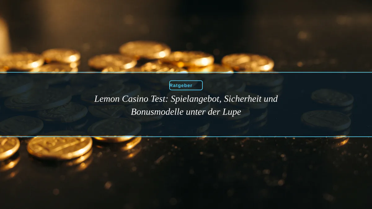 Lemon Casino Test: Spielangebot, Sicherheit und Bonusmodelle unter der Lupe