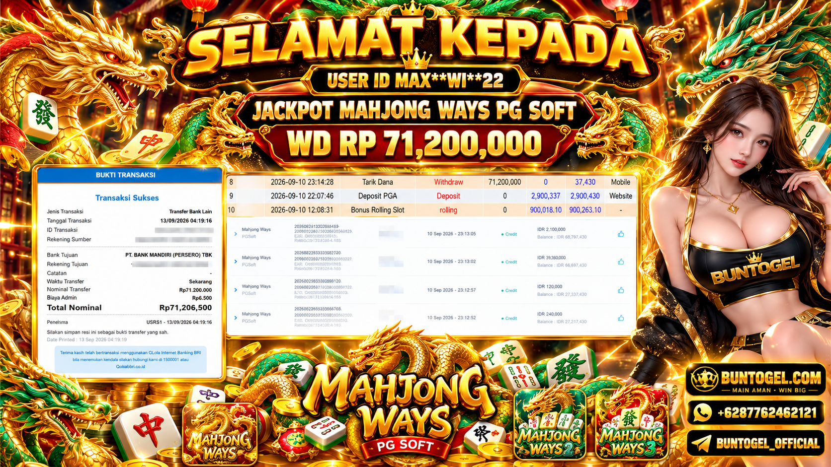 BUKTI BAYAR BUNTOGEL