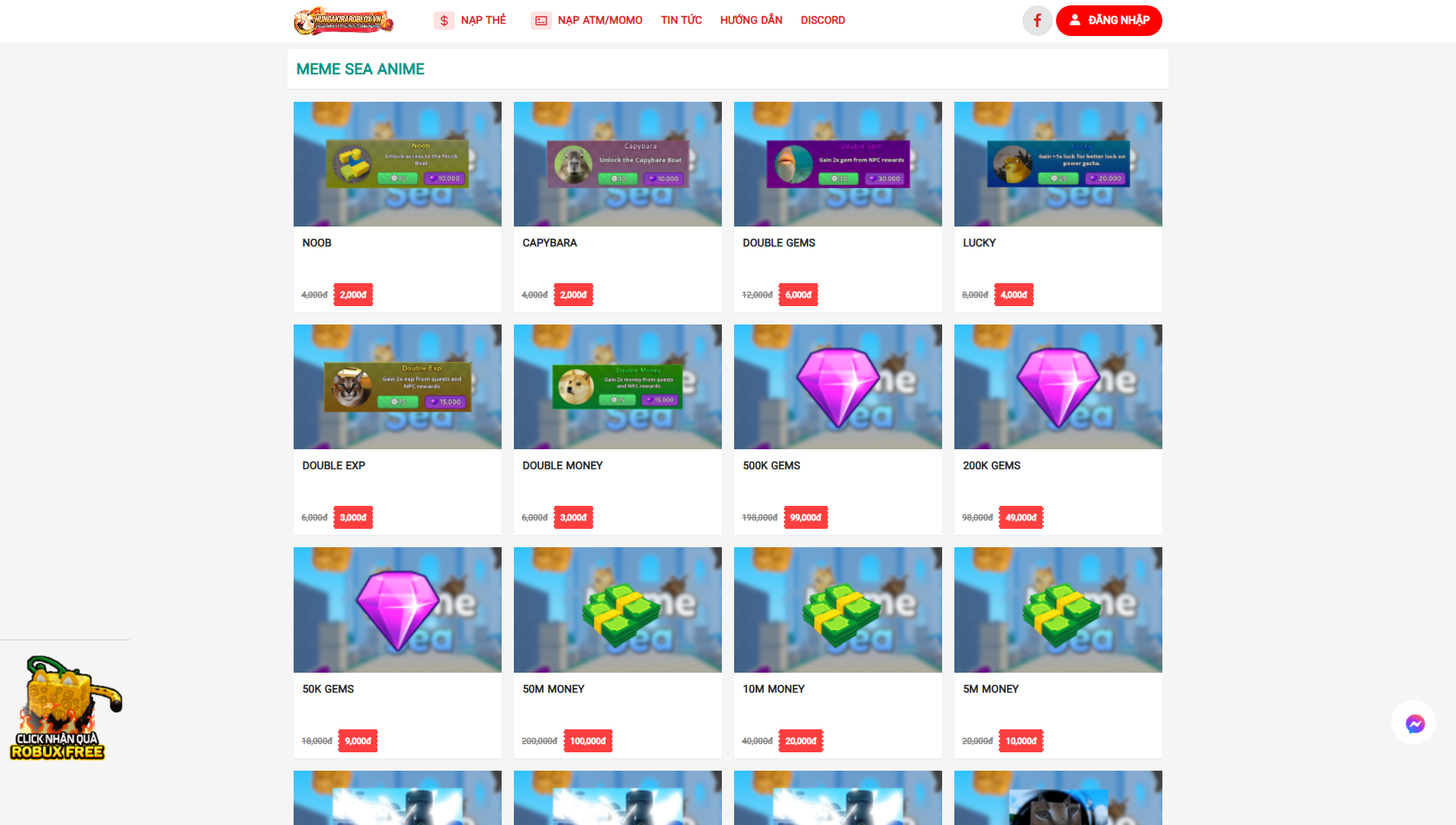 Stored capture of hungakiraroblox.com