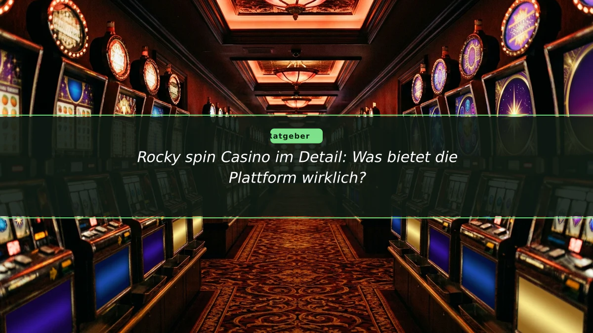 Rocky spin Casino im Detail: Was bietet die Plattform wirklich?