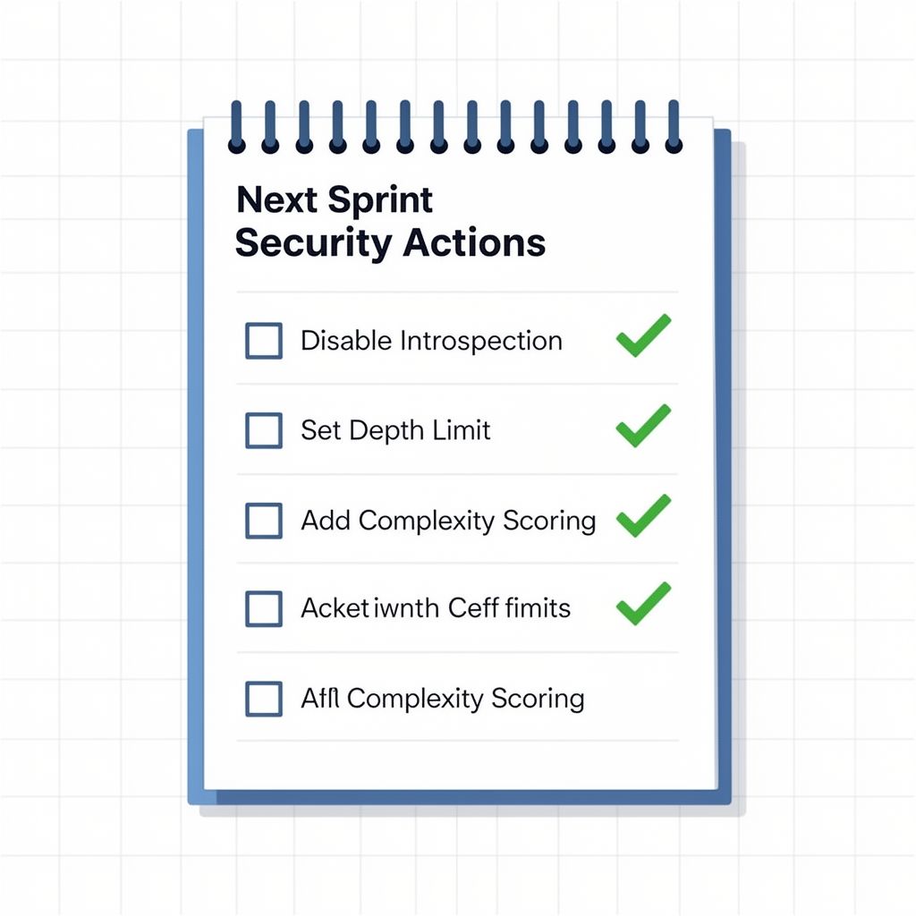 GraphQL Security Implementation Checklist for Next Sprint