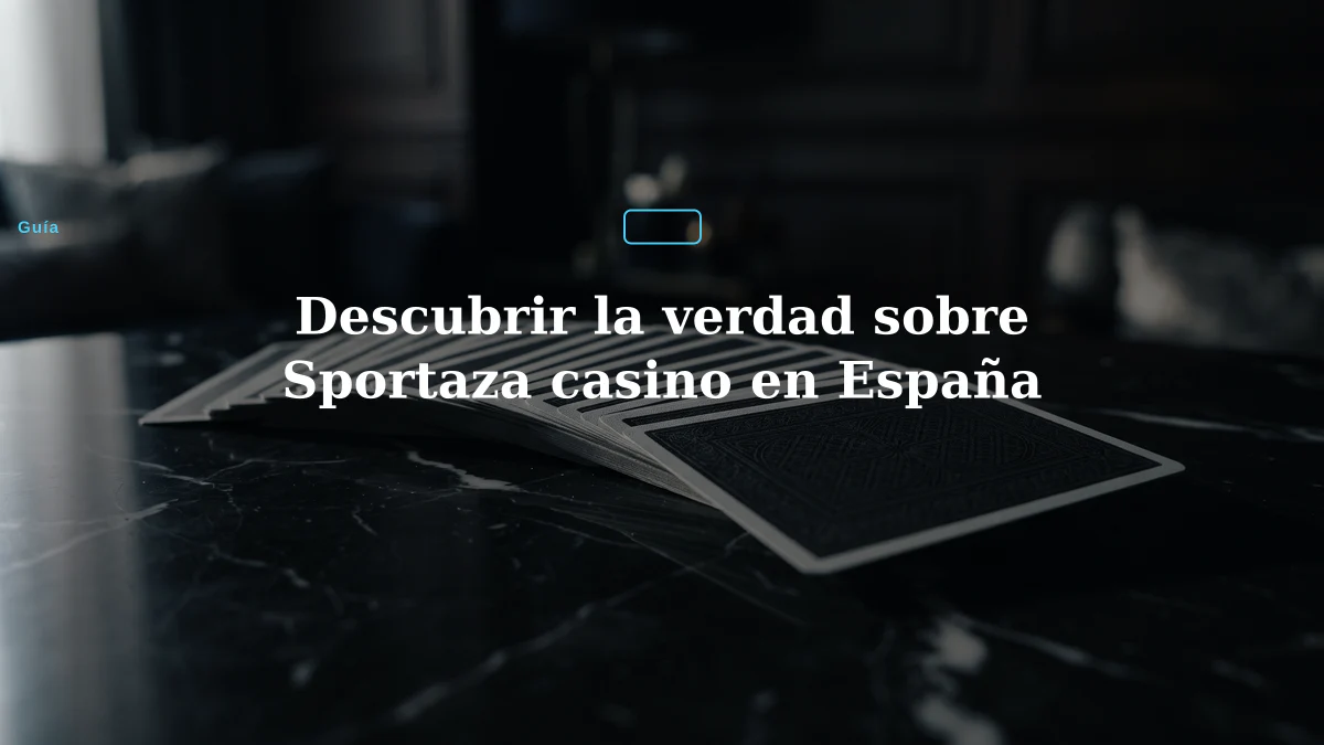 Descubrir la verdad sobre Sportaza casino en España