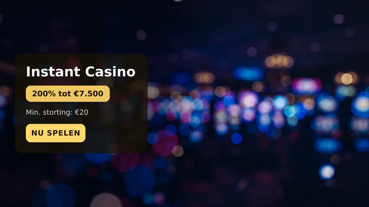 Instant Casino — welkomstbonus 200% tot €7.500 + 25 FS, betalingen: Visa, Mastercard, Sofort, Giropay, Pix