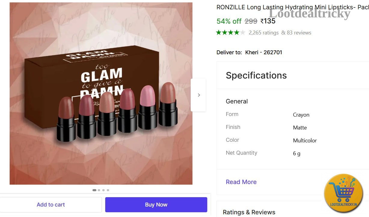   hydrating Mini Lipsticks – Just ₹135 | Top Unbeatable Deal