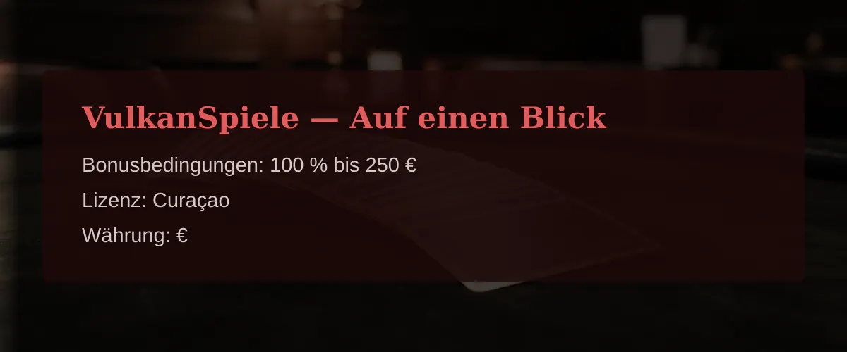 VulkanSpiele — Auf einen Blick