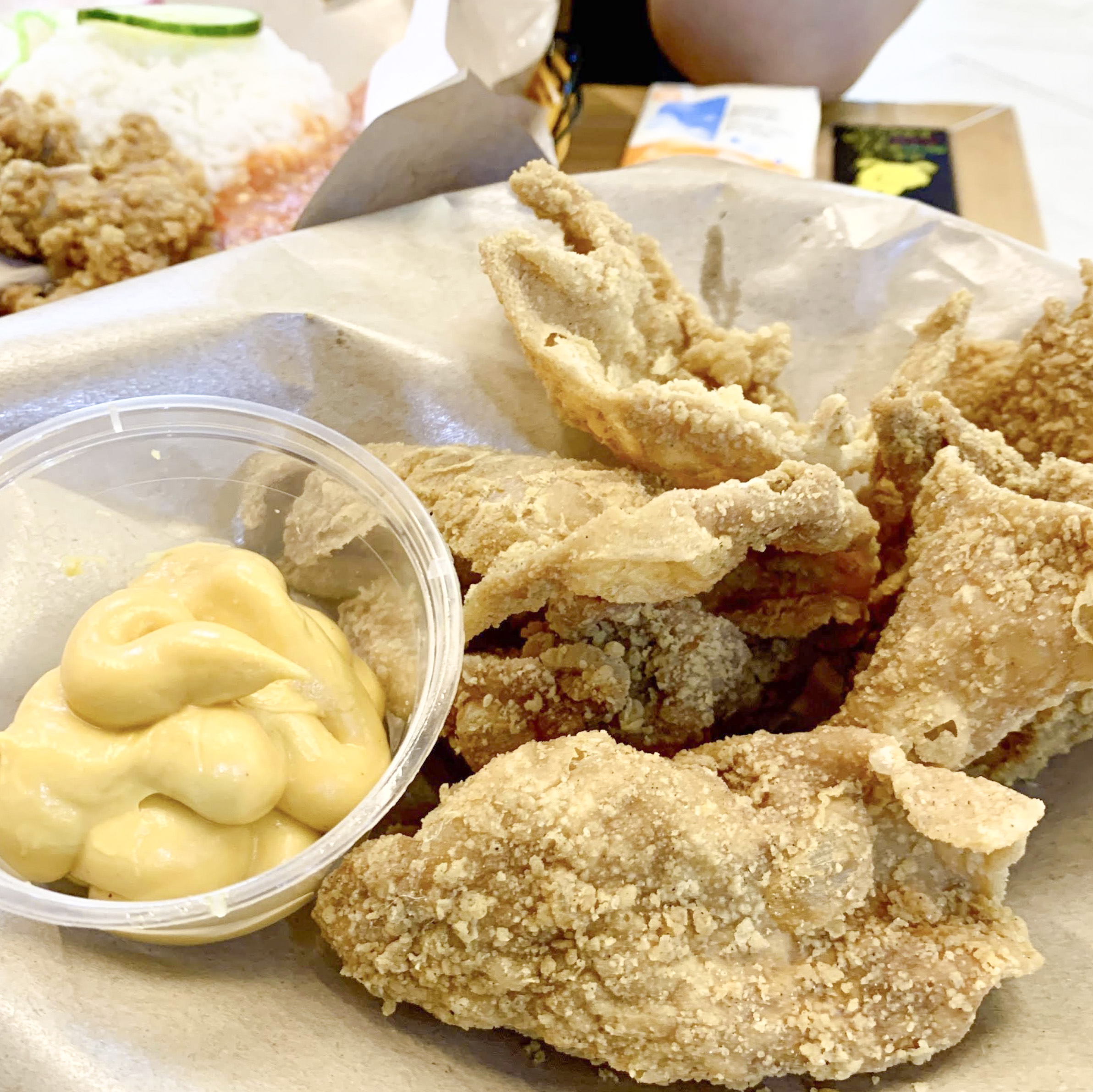 Lance Sison enjoying a meal at Papa Ayam