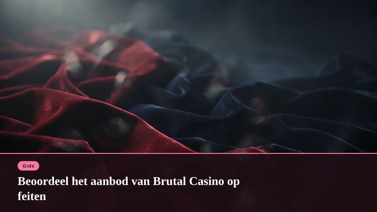 Beoordeel het aanbod van Brutal Casino op feiten