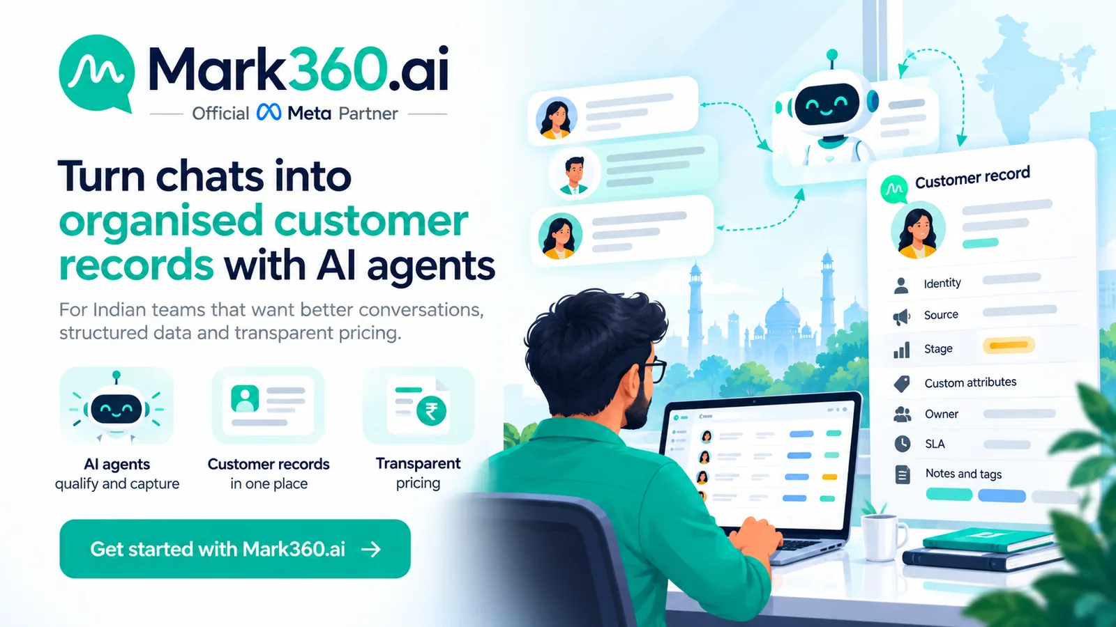 Explore Mark360 WhatsApp API for CRM workflows