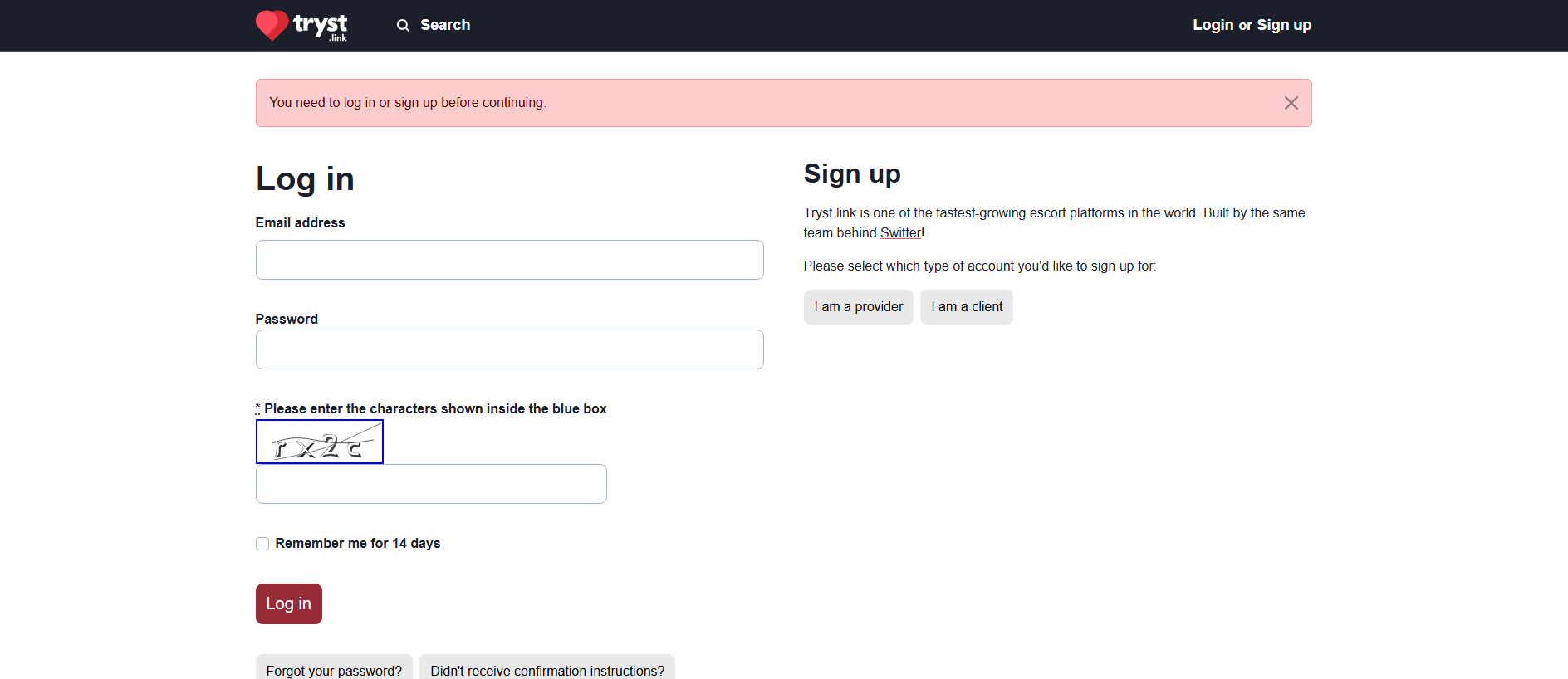 Forensic screenshot of apps-trysty.com showing the phishing page layout