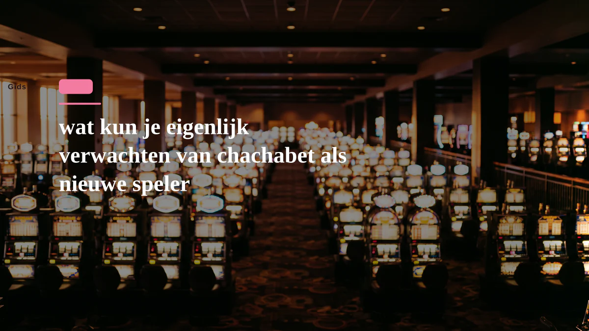 wat kun je eigenlijk verwachten van chachabet als nieuwe speler