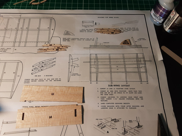 Making the sub-wing.
