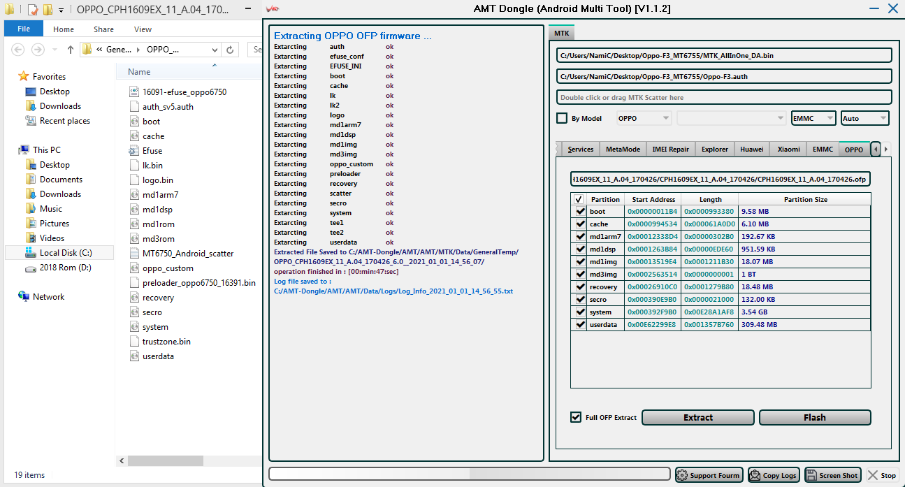 Ofp File OPPO OFP File Extract BY AMT DONGLE - GSM-Forum