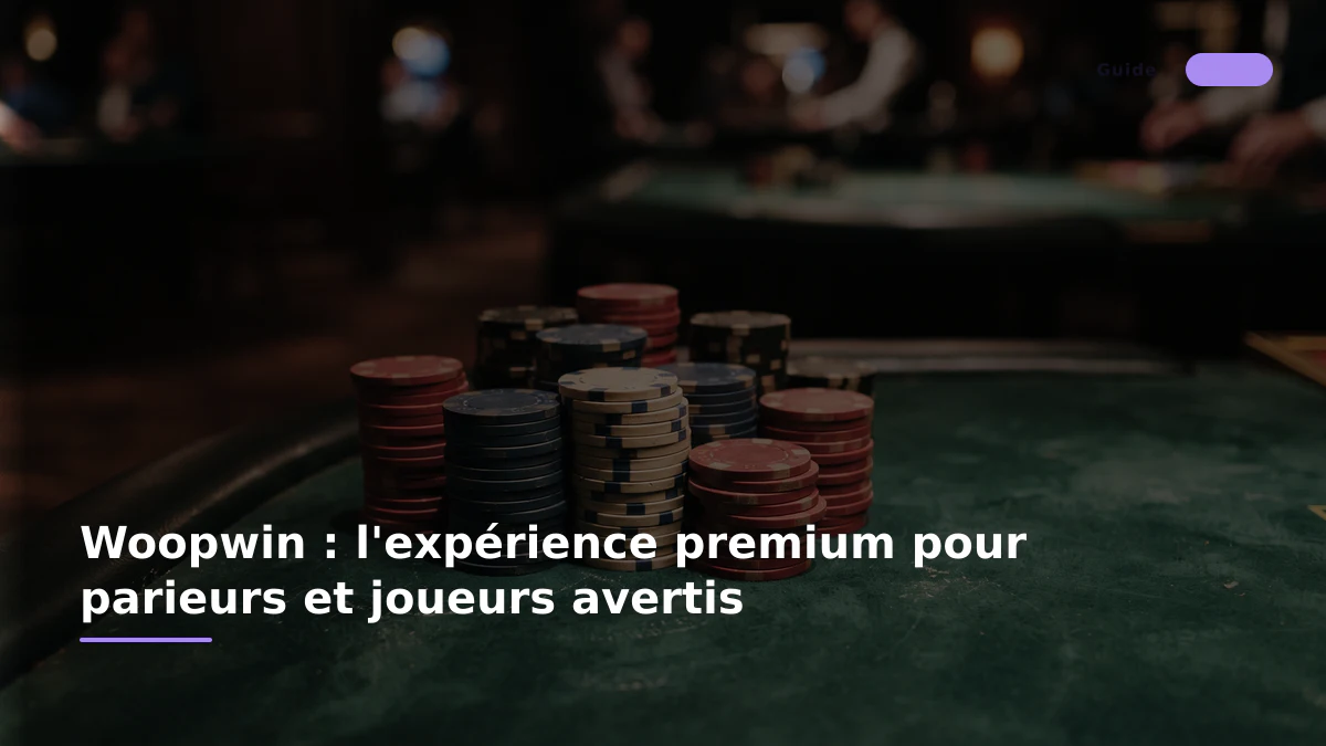 Woopwin : l'expérience premium pour parieurs et joueurs avertis
