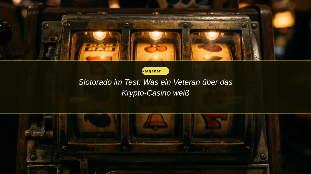 Slotorado im Test: Was ein Veteran über das Krypto-Casino weiß