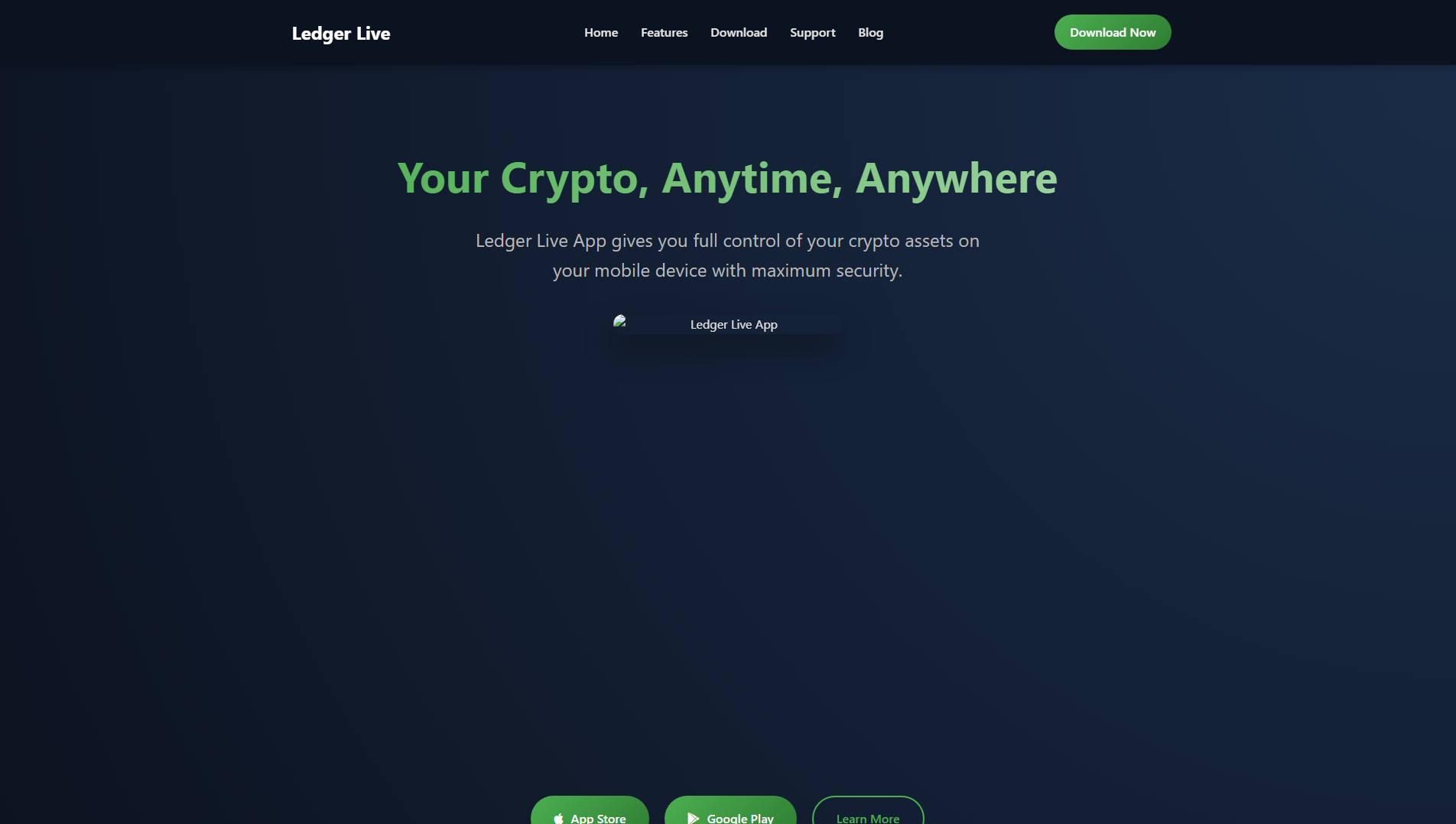Screenshot of io-ledgrlive-app.pages.dev