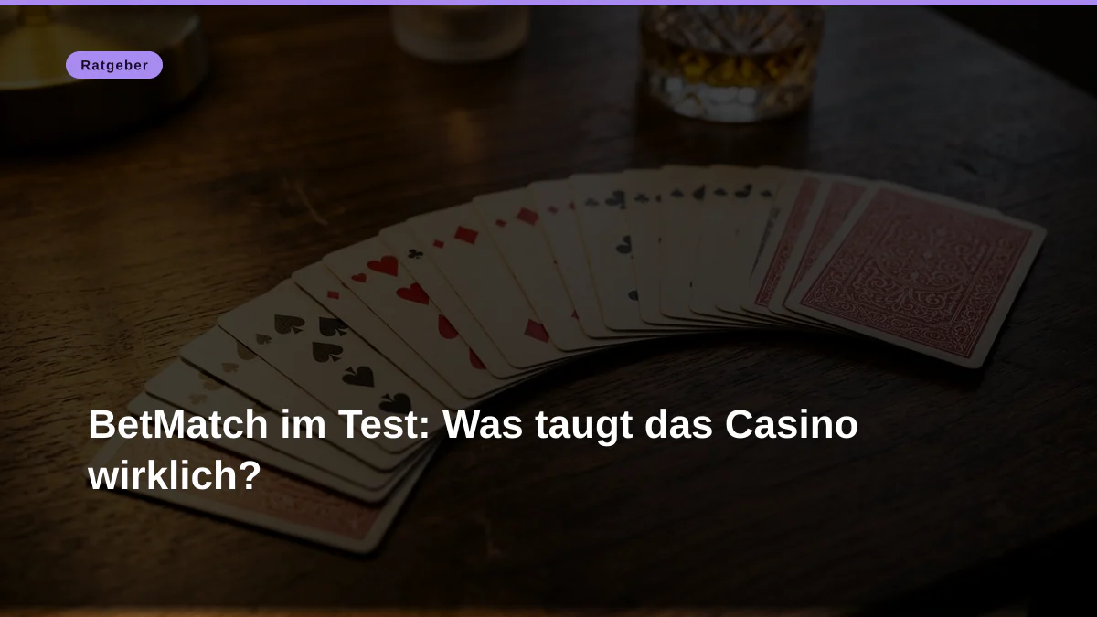 BetMatch im Test: Was taugt das Casino wirklich?
