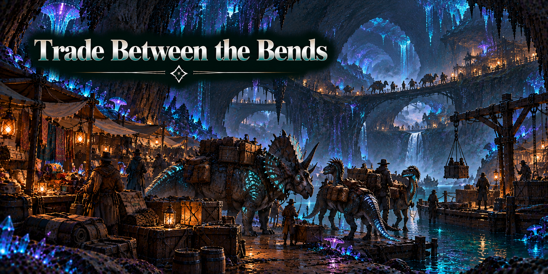 Goods and working animals moving between the Three Bends