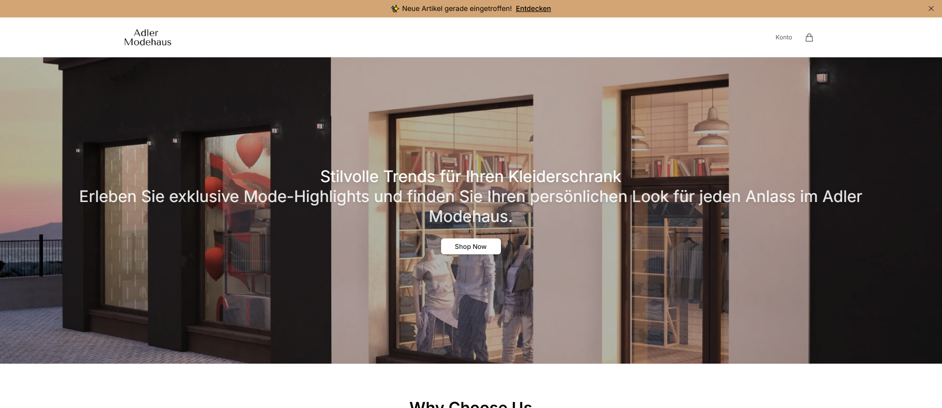 Stored capture of adlermodehausofficial.shop