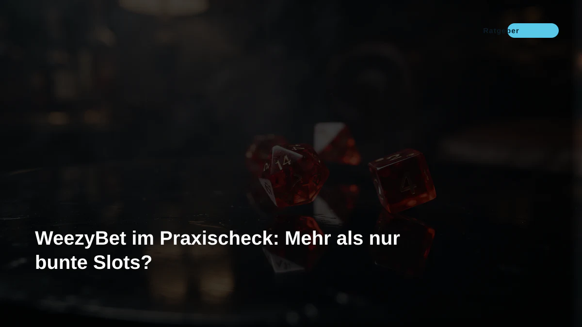 WeezyBet im Praxischeck: Mehr als nur bunte Slots?