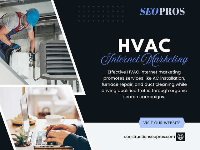 The companies appearing first online often seem more trustworthy and established to potential customers, even before any direct contact happens.That’s why HVAC Internet Marketing has become essential for companies wanting to compete effectively in local markets.Without strong online visibility, HVAC businesses risk losing valuable leads directly to competitors ranking higher in search results.

For More Information: https://constructionseopros.com/hvac-seo/

Read Our Blogs:
https://constructionseopros.tumblr.com
https://constructionseopros.brushd.com
https://6a118dd1e2e00.site123.me

Related Links:
https://allmyfaves.com/constructionseopros
https://vimeo.com/constructionseopros
https://disqus.com/by/constructionseopros/about/