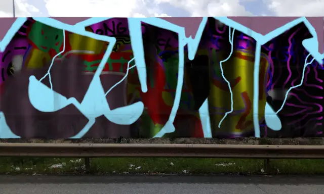 Graffiti artwork by Tkiz