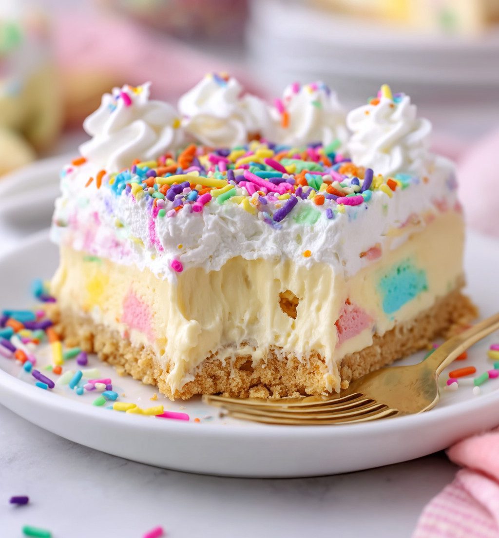 Cake Batter Lush Dessert: A No-Bake Treat That Tastes Like a Birthday Party!