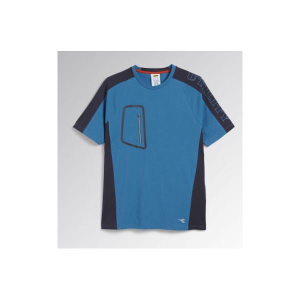 T-shirt Diadora Cross Organic – Bleu marine / Celestial – Taille S
