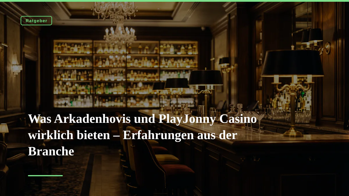 Was Arkadenhovis und PlayJonny Casino wirklich bieten – Erfahrungen aus der Branche