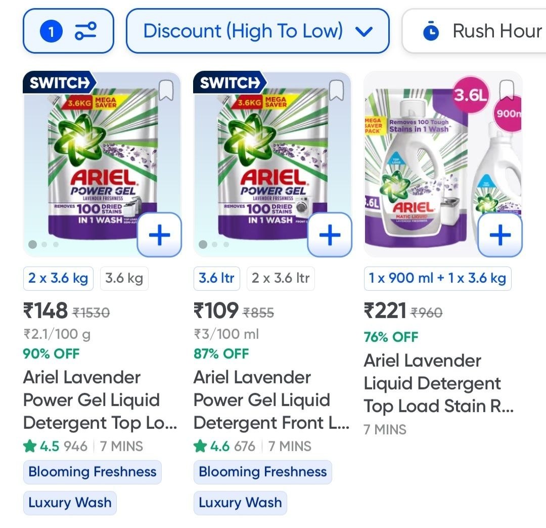 More Search Ariel | Best Deal