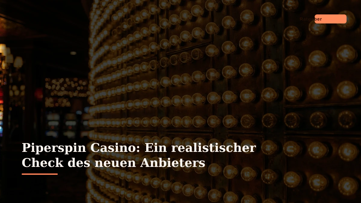 Piperspin Casino: Ein realistischer Check des neuen Anbieters