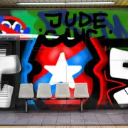 Graffiti artwork by vandald