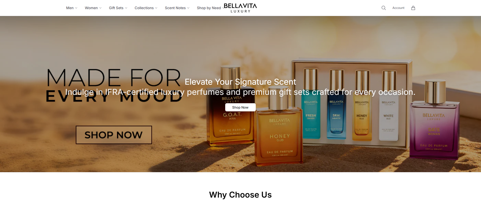 Stored capture of bellavitaluxecosmetics.shop