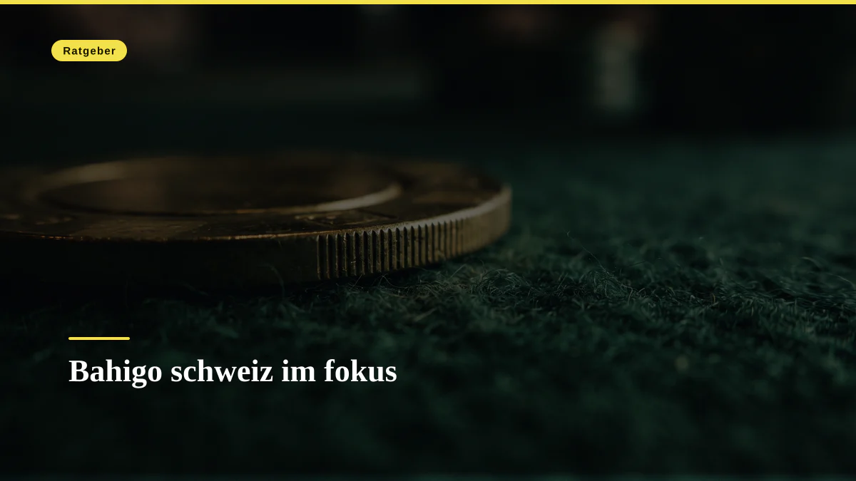 Bahigo schweiz im fokus