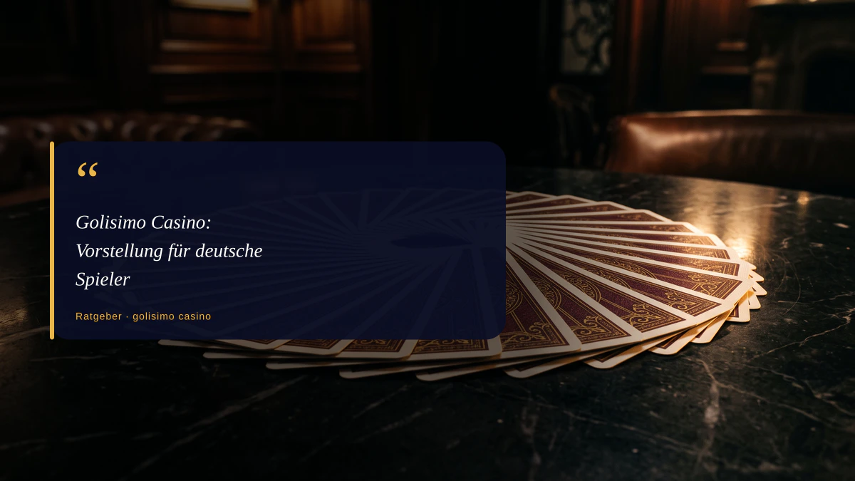 Golisimo Casino: Vorstellung für deutsche Spieler