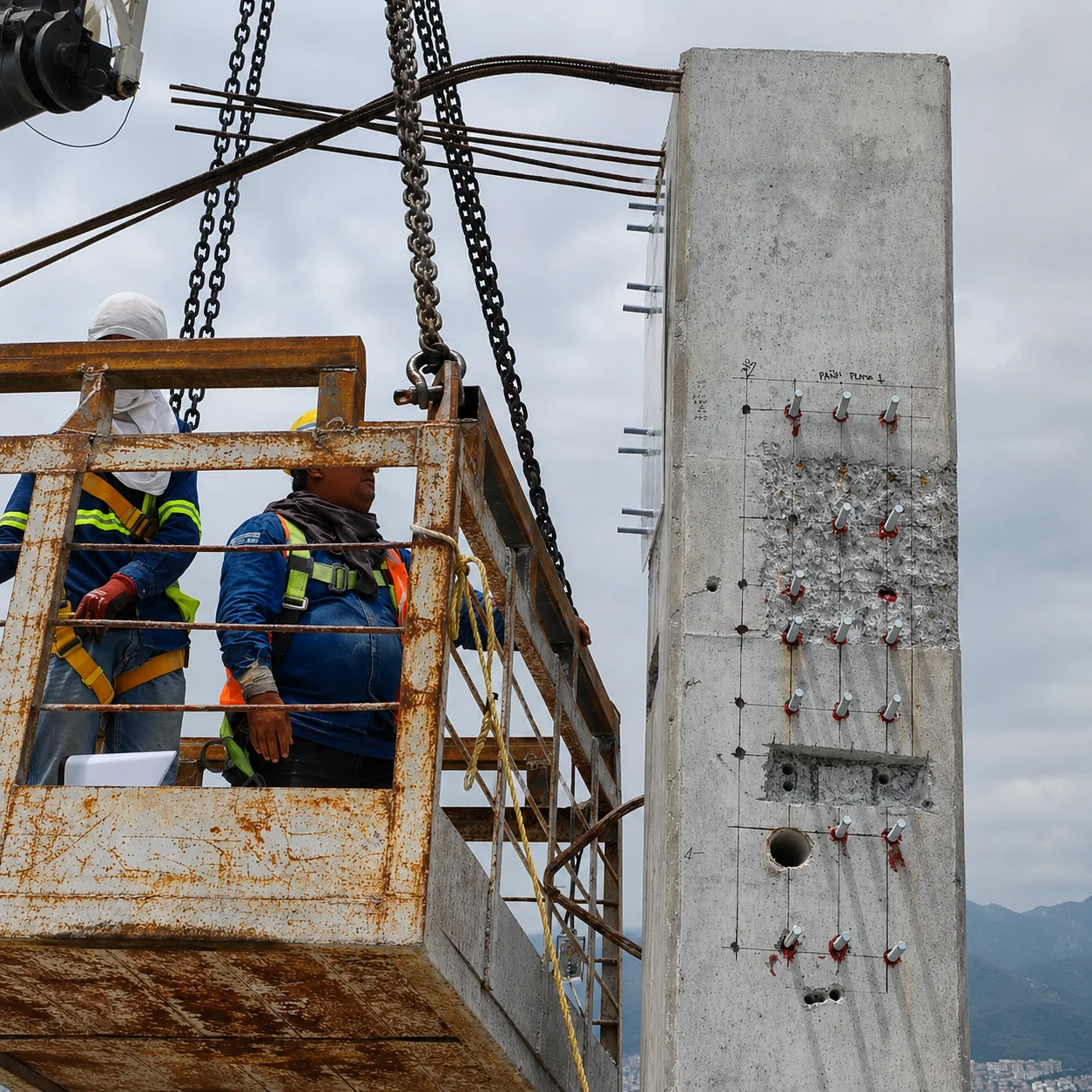Instalación de varilla con ancla química