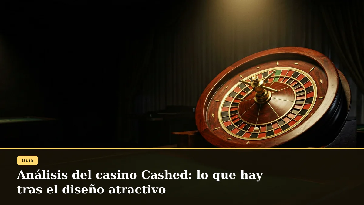 Análisis del casino Cashed: lo que hay tras el diseño atractivo