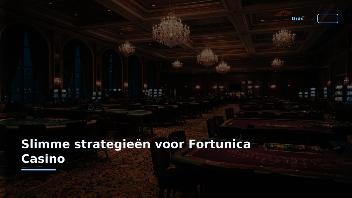 Slimme strategieën voor Fortunica Casino