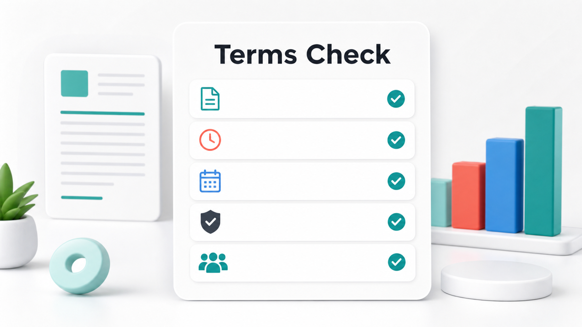 Affiliate terms verification checklist for podcast software programs