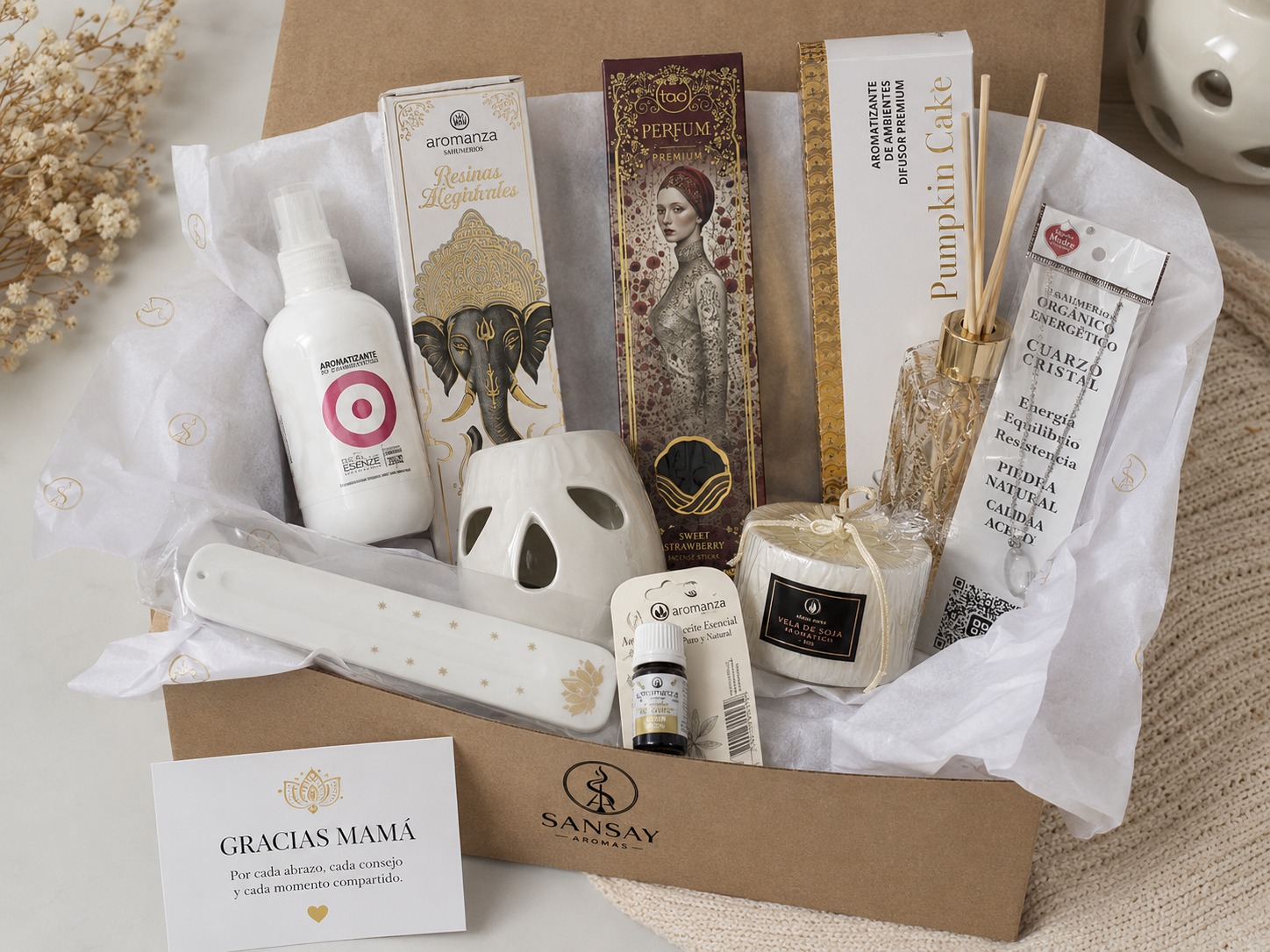 Kit Gracias Mam&aacute; edici&oacute;n D&iacute;a de la Madre de Sansay Aromas