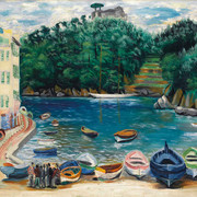 Порт Портофино 47 x 54 см масло холст Частная коллекция