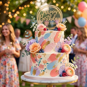 Trendy Birthday Cake Ideas For Women - elegant floral birthday cake