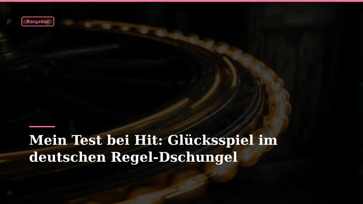 Mein Test bei Hit: Glücksspiel im deutschen Regel-Dschungel