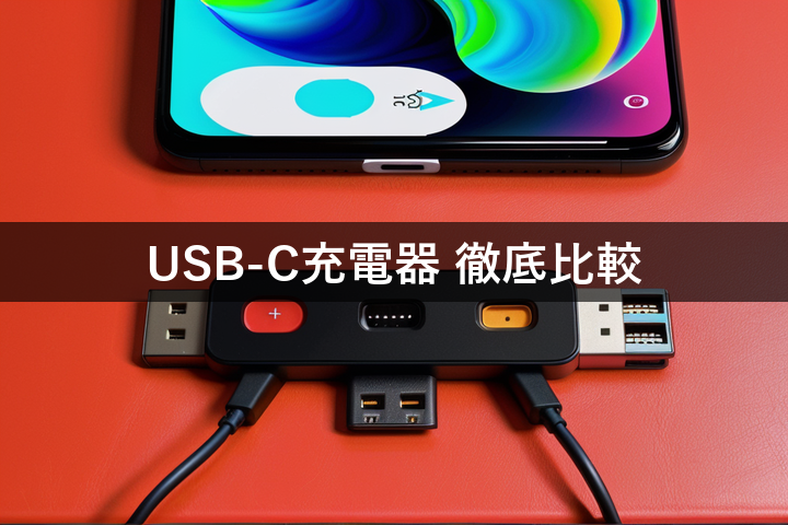 4つのUSB-C充電器を比較！