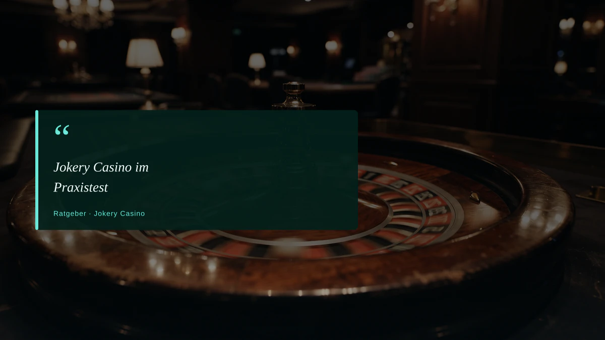 Jokery Casino im Praxistest