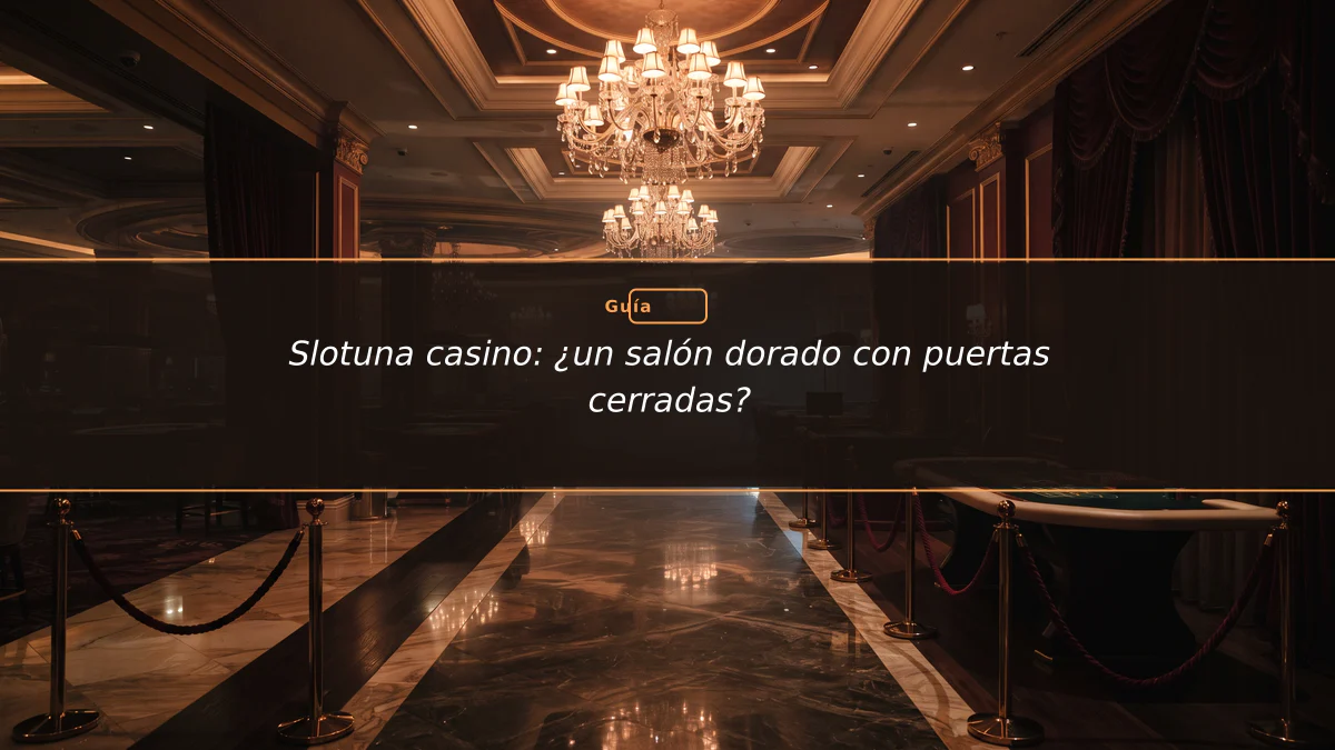 Slotuna casino: ¿un salón dorado con puertas cerradas?