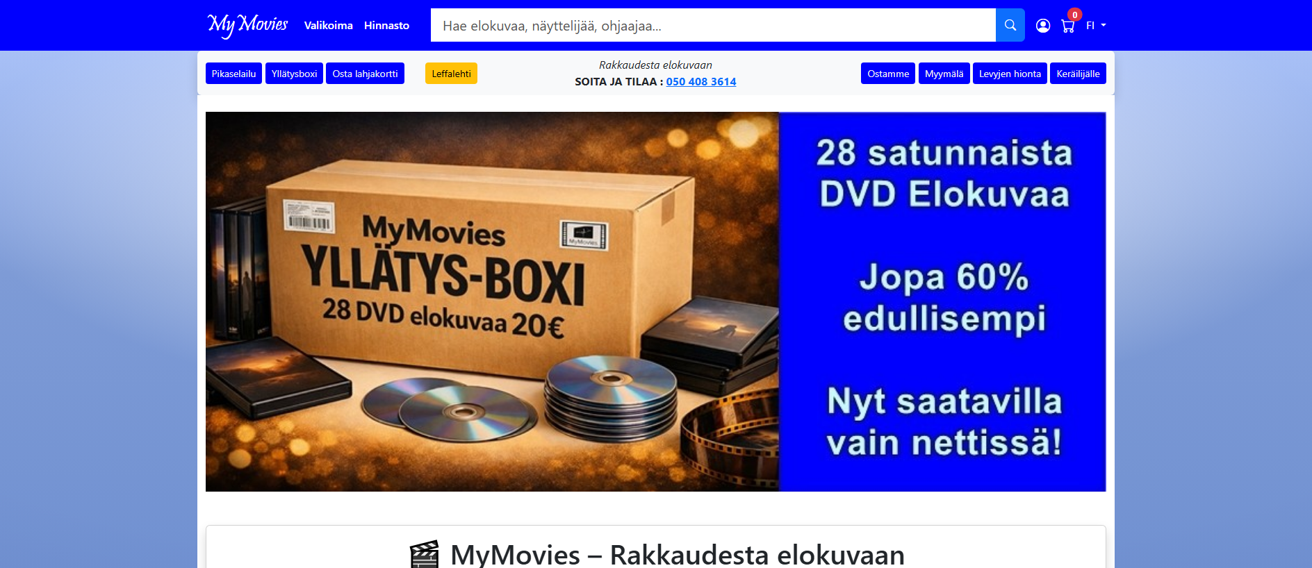 Stored capture of mymovies.fi